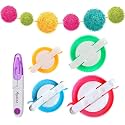 Pompom Maker, 4 Sizes Pom pom Makers for Fluff Ball Weaver Needle Craft DIY Wool Knitting Craft Tool Set Decoration +1PS Scissors (5)