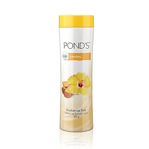 pond39s sandal radiance talc 50g pack of 1