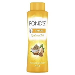 pond39s sandal radiance talcum powder natural sunscreen 300g pack of 1