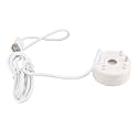 Pond Fogger Small Fog Maker Machine USB Colorful LED Lights Atomizer for Fish Water, Mist Maker with Long Cable Design (White)