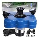 Pond Fountain Aerator with RGB Led Lights, Large Floating Fountain for Pond