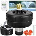Pond Fountain Aerator,Upgrade Brass Spray Head,1HP/750W/15000GPH Pump,150 ft Steel Cable,with 100FT Power Cord and Timer,Floating Pond Aerator for Ponds & Lakes,10 Year Warranty