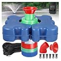 Pond Fountain Aerators, 1HP Large Floating Fountains Pump for Pond