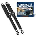 Pontoon & Boat Trailer Transom Straps (2PK) - 48" Tie Down Adjustable Boat Strap for Trailer - Outperforms Ratchet & Retractable Tie-Down Strap - Transom Tiedowns for Secure Transportation