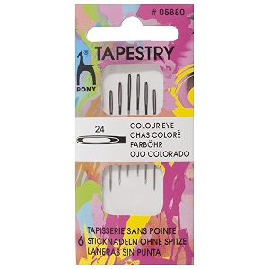 Pony Coded Eye Needles Tapestry 24 Multi-Colour