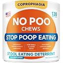 No Poo Chews for Dogs - Coprophagia &amp; Stool Eating Deterrent with Probiotics, Digestive Enzymes &amp; Breath Aid Support - Stop Dog Poop Eating - Made in USA - 120 Soft Chews