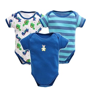 POOJA BABY Cotton Baby Bodysuit Short Sleeve