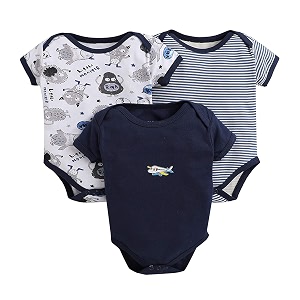 POOJA BABY Cotton Baby Bodysuit Short Sleeve