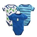POOJA BABY Cotton Baby Bodysuit Short Sleeve