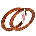 Wooden Handle for Macrame Purse, Bag, DIY Art and Craft (Oval)