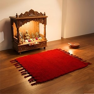 Pooja Pure Cotton Hand Knitted Reversible Aasan