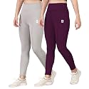 Yoga Pant for Womens High Wasit Tights with Side Pocket Slim Fit Gym wear Running Sports wear Leggings Stretchable Combo Pack of 2