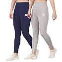 Yoga Pant for Womens High Wasit Tights with Side Pocket Slim Fit Gym wear Running Sports wear Leggings Stretchable Combo Pack of 2