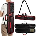 Pool Cue Case, 3x4 / 5x5 Pool Stick Bag with Multiple Accessory Pockets