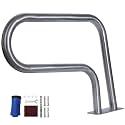 Pool Handrail, 316 Stainless Steel Safety Handrail with Non-Slip Grip for Inground Pool and Spa Steps, Deck Mounted (Brushed)