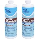 Pool Mate 1-Quart 2-Pack Premium Metal Out, Pool Metal Remover, Made in USA