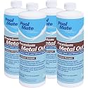 Pool Mate 1-Quart 4-Pack Premium Metal Out, Pool Metal Remover, Made in USA
