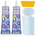 Pool Patch Patch Kit, Air Mattress Patch Kit, Waterproof for Inflatables, Hot Tub, Swimming Pool, Boat, Raft, Kayak, Vinyl Repair (15 ml *2)