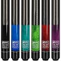 Pool Sticks Set of 6, 3D Grip