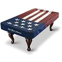 Pool Table Cover, Waterproof Indoor/Outdoor Heavy Leatherette Pool Table Accessories, Billiards Accessories for Protecting Felt, 7/8/9 Feet Fitted Billiard Covers Red &amp; Blue(7FT/OG)