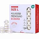 Poolin Size L(SA155) 75D/2(60WT) Plastic Embroidery Bobbins