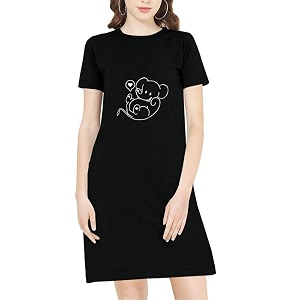Pooplu Womens Regular Fit Knee Length Unicorn