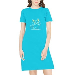 Pooplu Womens Regular Fit Knee Length Unicorn