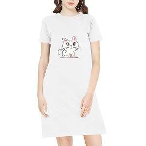 Pooplu Womens Regular Fit Knee Length Unicorn