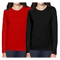 Pooplu Women39s Regular Fit Premium Cotton Round