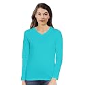 Pooplu Women39s Regular Fit Plain V Neck