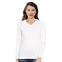 Pooplu Women39s Regular Fit Plain V Neck