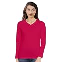 Pooplu Women39s Regular Fit Plain V Neck