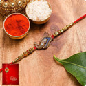 Designer RK24_MB_PK1_1Y_105 Assorted Rakhi Greeting Card Chawal