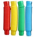 Pop Multi-Color XL Stretch Tubes Sensory Toy for Toddler Kids Learning Toys - 4 Pack