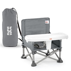 pop n sit portable booster seat - grey