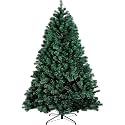 POP THE PARTY 7ft Premium Artificial Christmas Tree - 1200 Hinged PVC Branches, Full &amp; Lush with Extra Tips, Perfect for Xmas, New Year &amp; Home Festiva