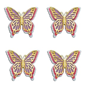 pop the party butterfly hanging garland party decoration 3d paper butterfly hanging banner for wedding baby shower birthday home decor blue yellow butterfly