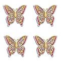 Pop the Party Butterfly Hanging Garland Party Decoration, 3D Paper Butterfly Hanging Banner for Wedding Baby Shower Birthday Home Decor, Blue (Yellow Butterfly)