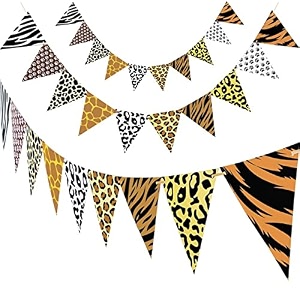 pop the party multicolor paper pennant banner set of 3  36 flags decorative paper bunting for party festival amp celebration decorations