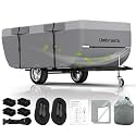 Pop Up Camper Cover Fits 11-13ft High-Wall Tent Trailer: Lightweight Pop Up Trailer Cover Waterproof, 9 Layers Top Breathable Ripstop Windproof