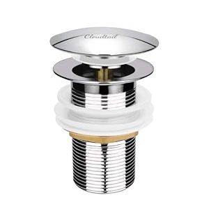 pop up floor couplingdrainer trap3 inchfull threadwaste couplinganti cockroach foulideal for floorkitchensinkbathroomwash basinmaterial brasscolor silverset of 1