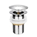 Pop Up Floor Coupling|Drainer Trap|3 Inch|Full Thread|Waste Coupling|Anti Cockroach Foul|Ideal For: Floor|Kitchen|Sink|Bathroom|Wash Basin|Material: Brass|Color: Silver|Set Of 1