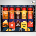 POPCORN&COMPANY Seasoning Powder Combo 390gm Butter Salt, Garlic Cheese, BBQ, Hot & Sweet & Peri (390 g)