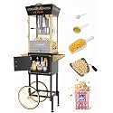 12oz Popcorn Machine with Cart, Movie Theater Style Popcorn Maker