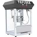 Popcorn Machine 丨 Popcorn Maker Machine with 8OZ Stainless Steel Kettle丨 popcorn popper for Home, Theater, Parties, Black