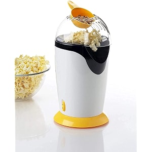 popcorn maker for kids amp adults  electric hot air popper  electric automatic home popcorn maker  non-toxic bpa-free material white
