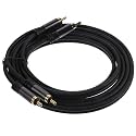 POPETPOP Dual to Cable Subwoofer Auxiliary Cord for Tv Speakers and Home Theater Reliable Signal Connection for Uninterrupted Audio Transmission