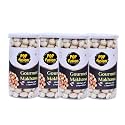 Popfusion Roasted &amp; Flavoured Makhana - Himalyan Salt &amp; Pepper Makhana, Low Fat Snacks with Airtight Glass Jar -Pack of 4 (70 g Each)