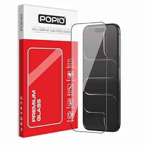 popio military-grade gorilla tempered glass for iphone air  9h hardness edge-to-edge bubble-free