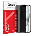 POPIO Military-Grade Privacy Screen Protector for iPhone 15 – 9H Tempered Glass, Anti-Spy Protection, Scratch-Resistant, HD Clarity (1 Pack)